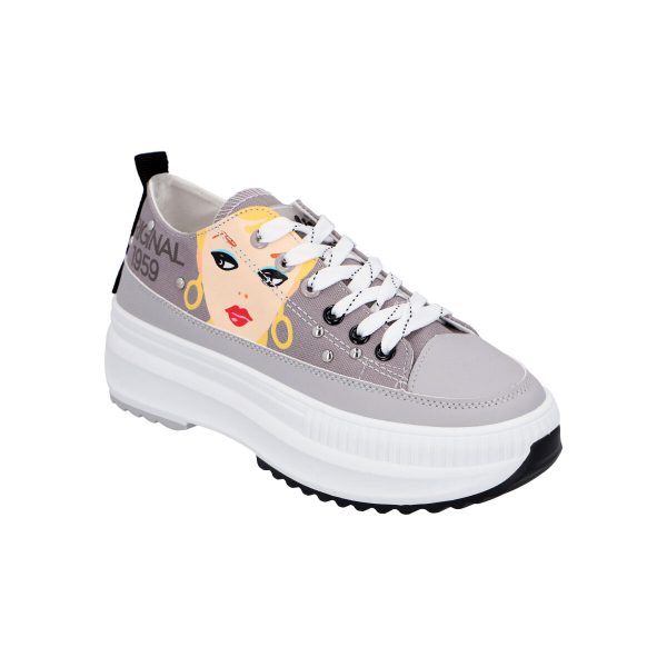 Zapatilla Barbie Lona con Plataforma
