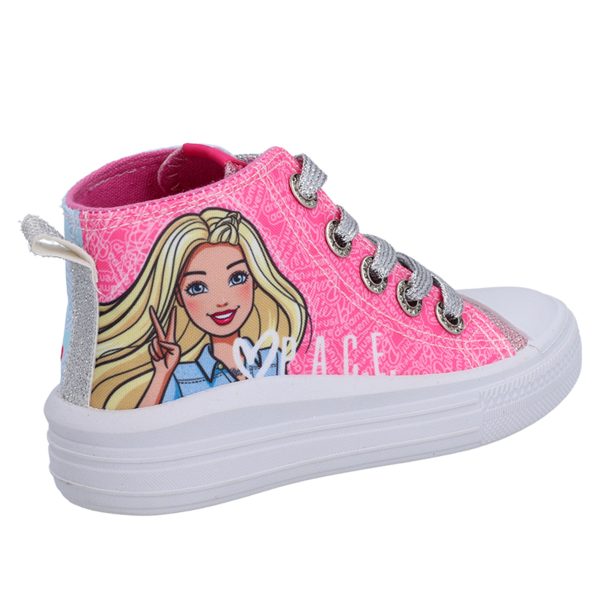 Zapatilla Barbie Lona Caña Alta Bicolor - Imagen 3