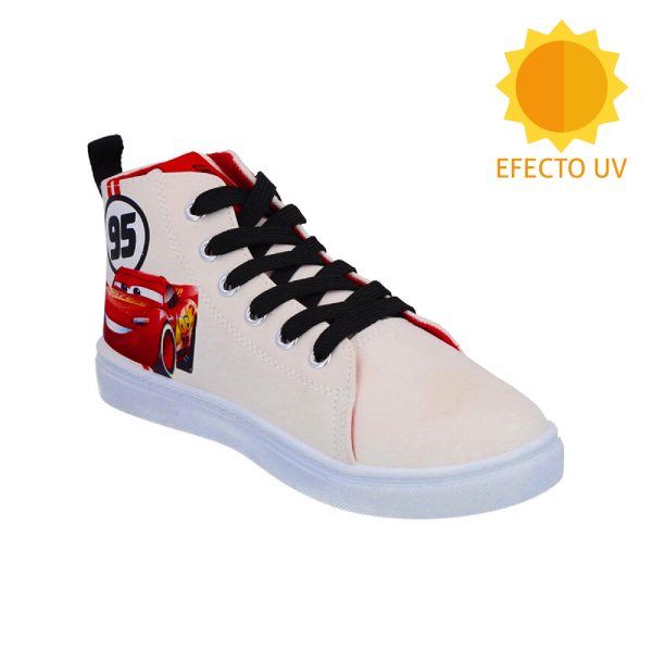 Zapatilla Cars Caña Alta Efecto UV - Imagen 3
