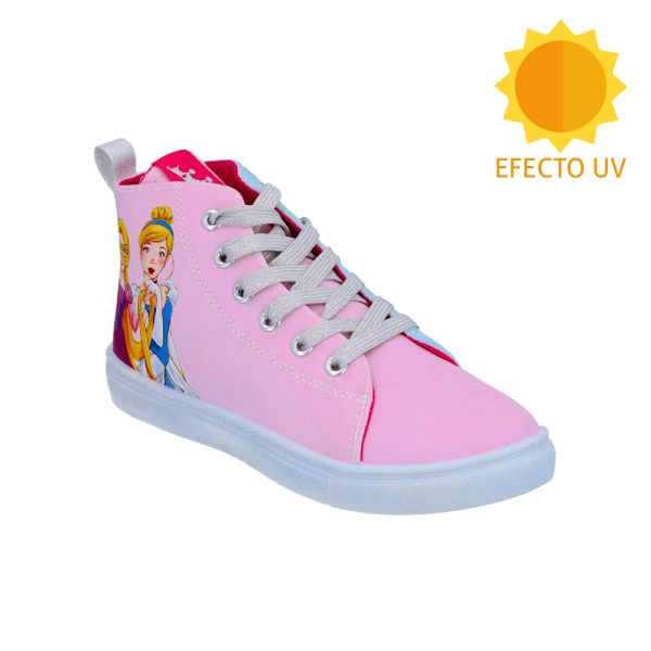 Zapatilla Princesa Disney Caña Alta Efecto UV - Imagen 3