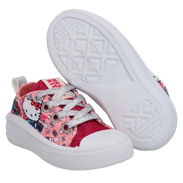 Zapatilla Hello Kitty Lona con Plataforma - Imagen 4