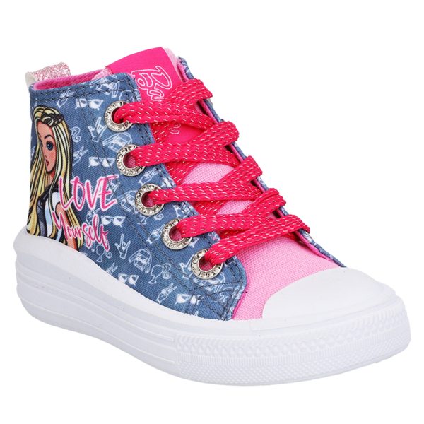 Zapatilla Barbie Lona Caña Alta