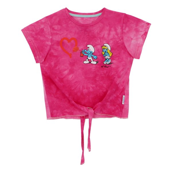 Polera Los Pitufos Tie Dye Nudo - Imagen 3