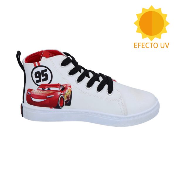 Zapatilla Cars Caña Alta Efecto UV