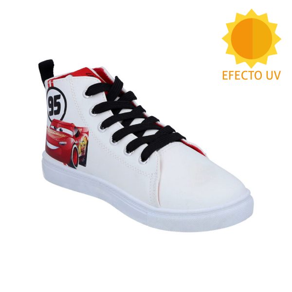 Zapatilla Cars Caña Alta Efecto UV - Imagen 2